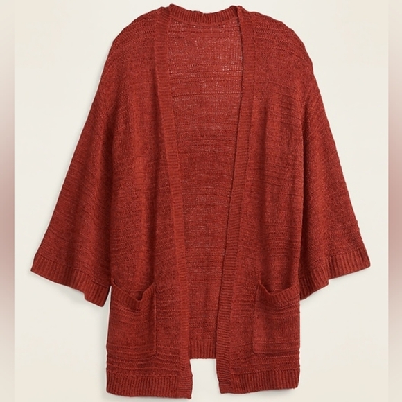 Old navy-Textured Open-Front Sweater for Women - Picture 2 of 5